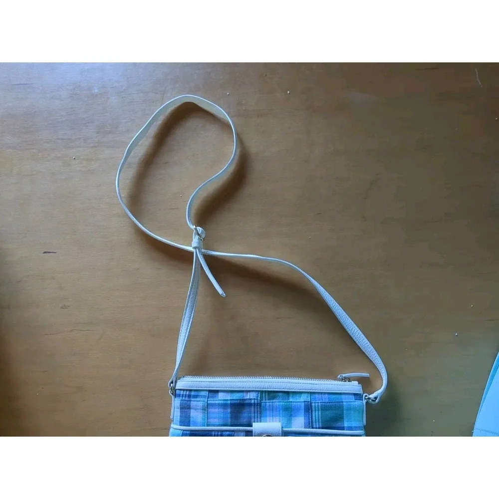 TALBOTS Leather Trim Crossbody Bag- Patchwork- Discontinued‎